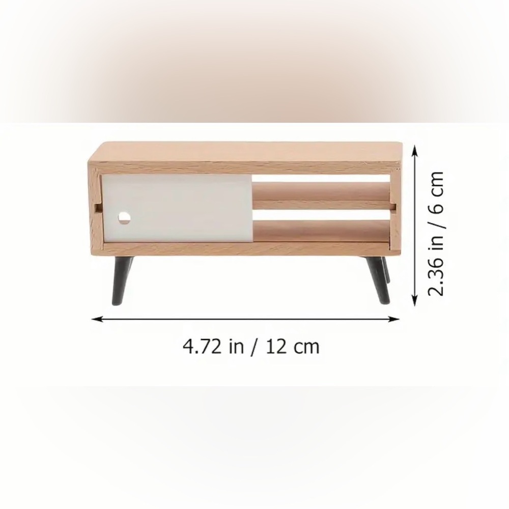 Dollhouse miniature TV Stand